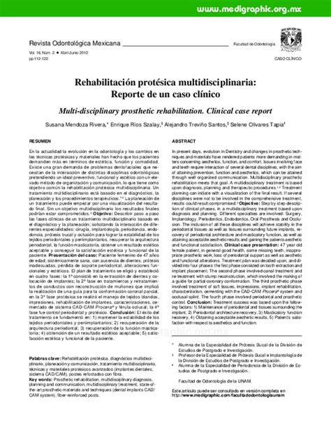 Rehabilitación protésica multidisciplinaria: Reporte de un.